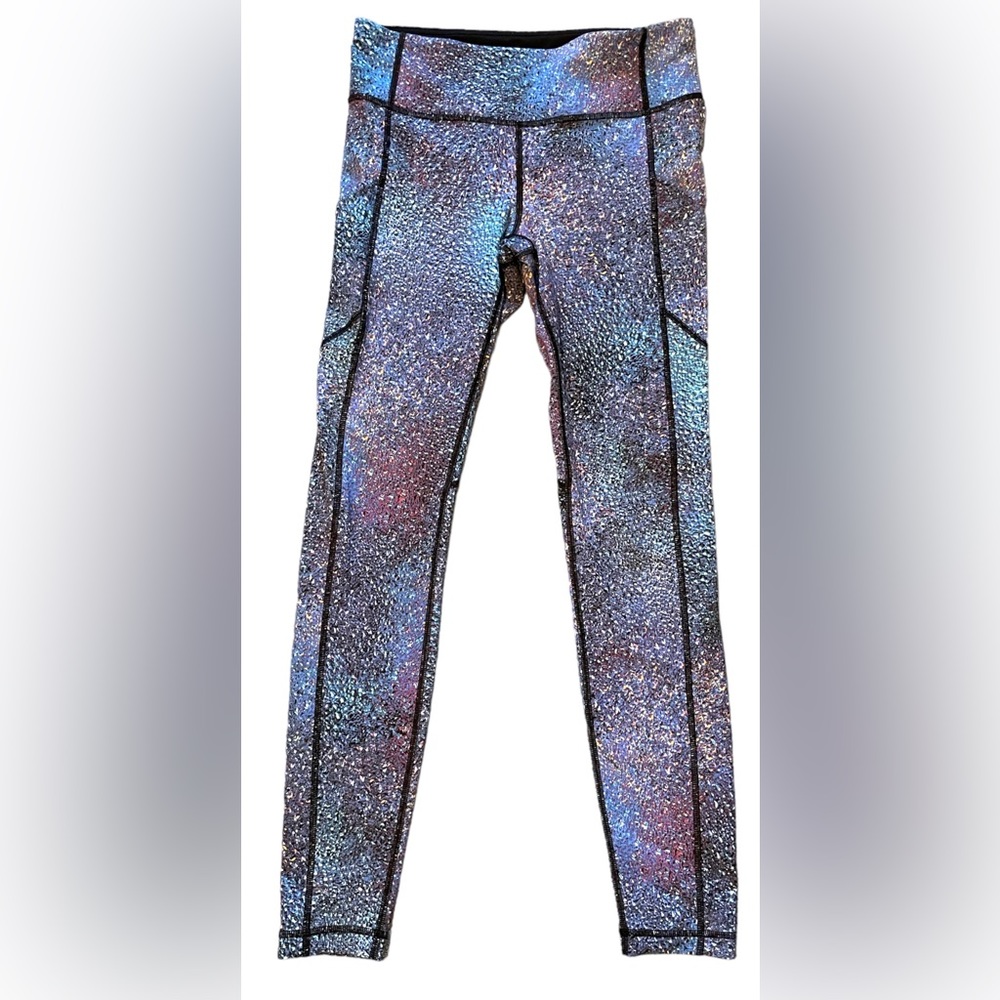 Lululemon speed up tight- blue rainbow speckles